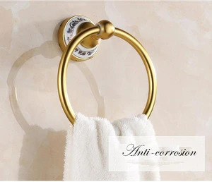 Bathroom Wall Mount Lavatory Brushed Popular brass Towel Ring