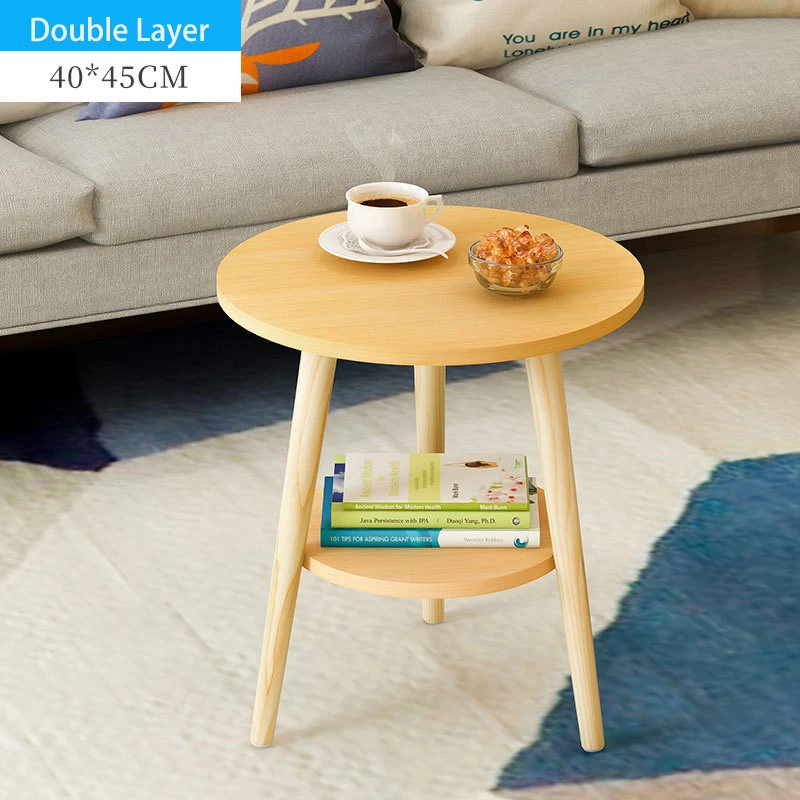 Bedroom living room furniture office small table round wooden coffee table