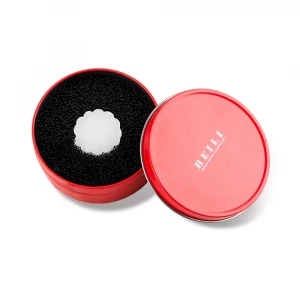 BEILI Wholesale Red makeup dry box round shape brush cleaner makeup tools Sponge Makeup Brush Cleaner