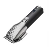 BESSU new designed professional cordless rechargeable all metal hair clipper trimmer with lcd display for men