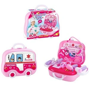Best kids gift educational funny role play doctor set toys in medical carrycase