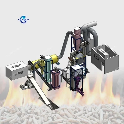 Biomass Sawdust Complete Wood Pellet Production Line Machines Pellets Mill