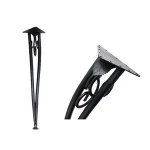 Black Color Iron material  legs dining room table parts cast iron  table leg table base