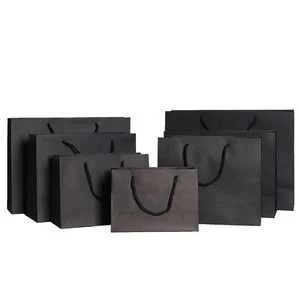Black paper lining shopping paper bags