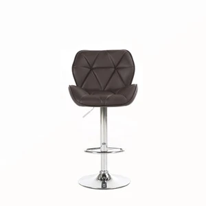 Black PU Leather Swivel Lifting Adjustable Seat Bar Stool Chair Casino Chair