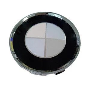 Blue Black 68MM OEM Replacement Wheel Hub Caps