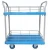 Import Blue Plastic Material Double-Decker Handling Trolleys With Wheels from China