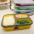 Import BPA free 3 compartment   silicone collapsible folding lunch box from China