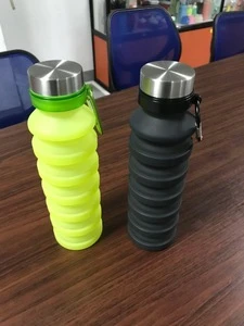 BPA Free Sport Bottles Silicone Foldable Bicycle Water Bottle