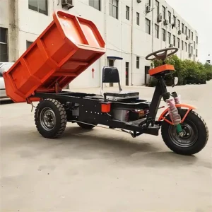 BRD factory supply high quality mini electric hydraulic dump truck dumper tricycle with double shockers