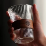 Breakfast heat-resisting home and office usage transparent glass coffee cup