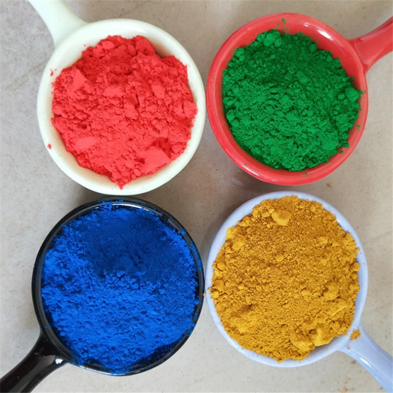Bright plastic available iron oxide red color powder