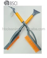 BSCI long handle snow Brush with Ice Scraper for car washing, 11years professional manufacturer ice scraper with snow brush