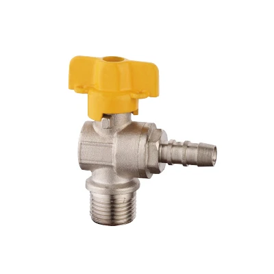 BT3022 High quality Angle gas ball valve with male thread