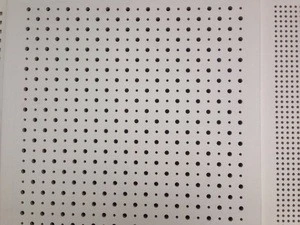 Building Material Prices China Drywall Perforated Wool Acoustic Panels