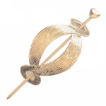 Buns Holder Hair Styles Circle Hollow Accessories Metal Gold Hair Sticks Hairpins Barrettes