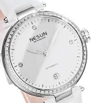 business fashion white genuine leather strap oem brand watches ladies wrist watch women