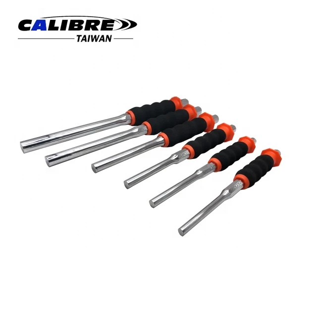 CALIBRE Taiwan Hand Tool 6PC 8-14mm Parallel Pin Punch Set Pin Removing Punch Set Drift Punch Set