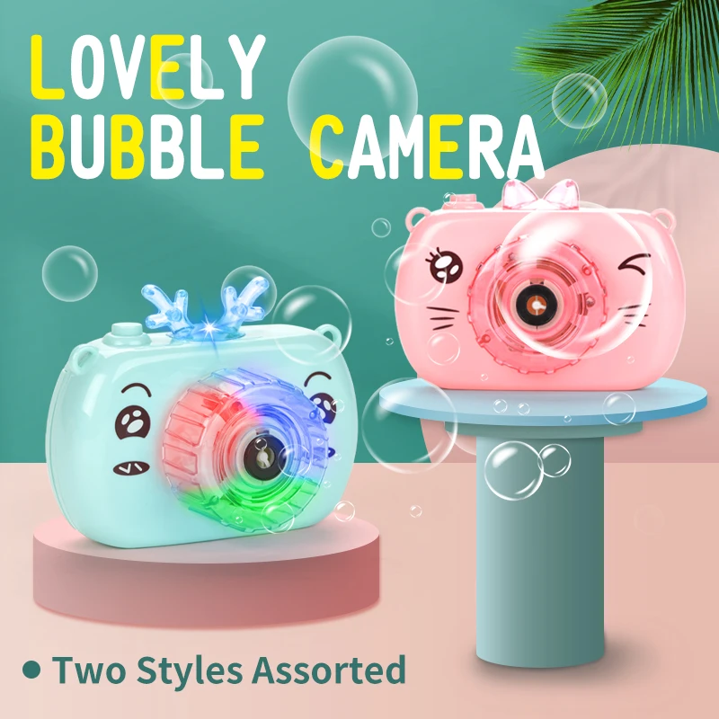 Camera Bubble Light Newest Hot Sale Animal Camera Bubble Toy Bubble Machine With Light And Music