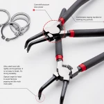 Car Engine Oil Valve Stem Seal Removal Tool Spring Clamp Disassembly Torque Plier Circlip Pliers