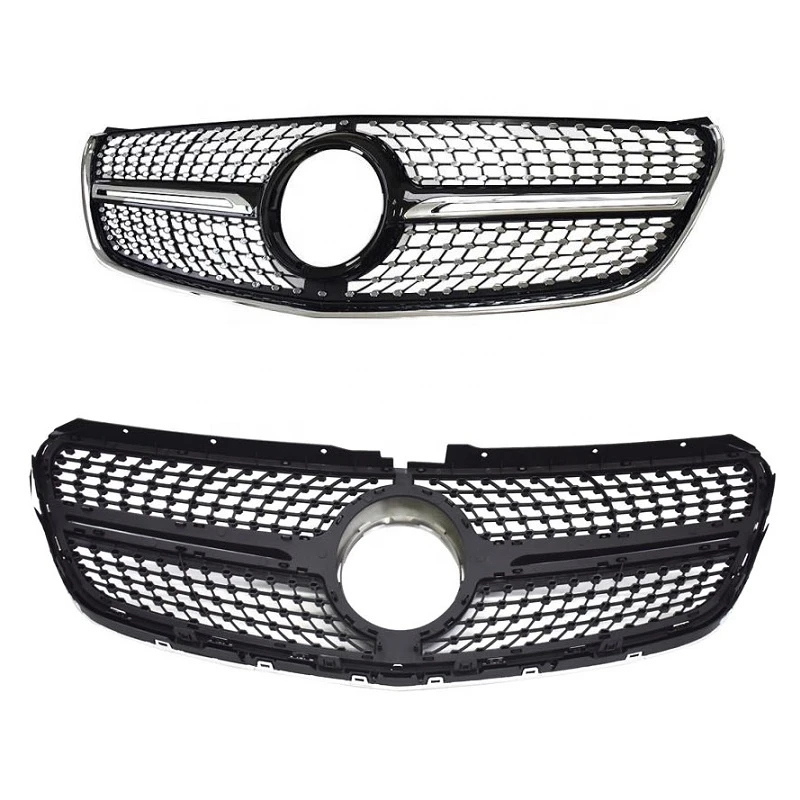 Car styling Middle grille for Mercedes Benz V Class W447 V260 V250  Vito ABS auto hood radiator grill