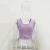 Import Casual Solid Sleeveles Knitted Ladies Ruched Cotton Side Drawstring Basic Summer Crop Tops Cropped Camisole Tank Tops -YS from China