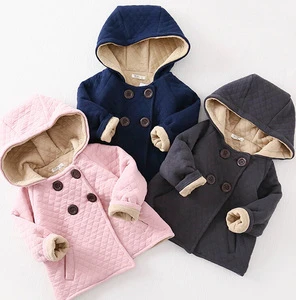 CB3043 high quality children winter hood trench coats