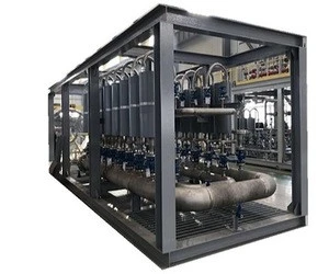 CE Standard skid-mounted oil gas water three phase separator or skid mounted air compressor or skid mounted water pump