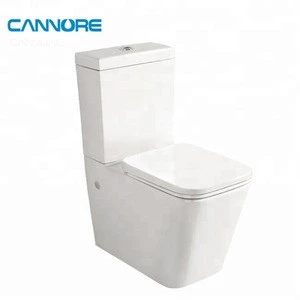 Ceramic Modern Water Clost With Plastic Toilet Seat