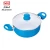 Import Ceramic Nonstick Marble Coating Press Aluminum Blue Soup Pot Casserole with Glass Lid from China