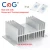 Import CG Aluminum Heat Sink Single Phase 10A 25A 40A 60A 80A 100A 120A 200A 1 Phase Radiator For SSR-10DA 25DA 40DA Solid State Relay from China
