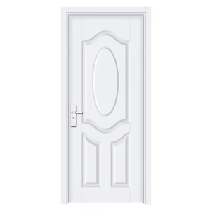 cheap 6 panels white bedroom office bathroom american 4mm steel doors steel frame and lock accessory