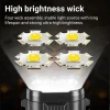 Cheap led flashlight zoomable usb rechargeable flashlight work light lantern for camping hiking