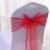 Import Cheap Peach Organza Chair Bow Wedding Chair Sash Ribbon Tie For Party Event Hotel Banquet Decoration from China