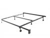 Cheap price queen or king size metal mattress foundation  foldable bed  frame with caster