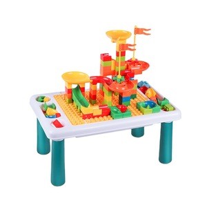Children Educational Toys Large Particle Building Block Table Multi-Function Game Learning Table Building Blocks For Kids