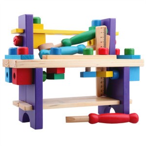 Children Multi-function Creative Montessori Toolbox Wooden Puzzle Screw and Nut Combination Toys