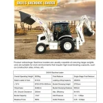 China Ce Euro 5 Epa Engine Digger Loader Backhoe Retroexcavadora 4x4 Backhoe Loader
