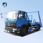China Dongfeng 4X2 10cbm Arm Roll Garbage Truck Swing Arm Garbage Truck