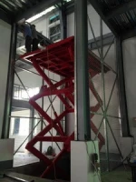 China Extensive Heavy duty small Manual hydraulic high multistage platform 23T hand vehicle Scissor Lift Table