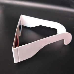 China manufacture cinema TV Viewing custom logo paper video red blue 3d movie glasses