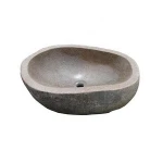 China Natural Bathroom River Stone Wash Basin Price