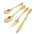 Import China product tableware set spoon fork set with gift box gold dinnerware set from China