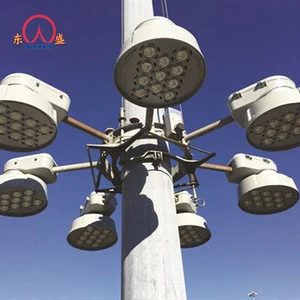 China supplier high quality iron steel electric transmission light tower types pole