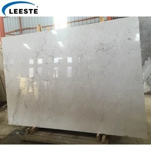 China Supplier new quarry volakas snow white marble slabs