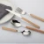 Import Christmas brass cutlery bamboo style sterling silver cutlery set eco cutlery lunch sets from China