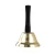 Import Christmas Metal Hand Bell Gold Silver Wooden Handle Bell Santa Jingle Bells Craft Christmas Decoration Supply from China