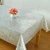 Import Circle Rose Gold Tablecloths Spillproof Sequin Wedding Jacquard Tablecloth from China