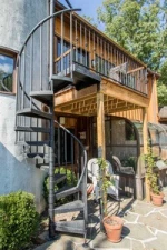 Classic Steel Spiral Staircase wrought iron spiral stairs