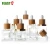 Import Clear Glass Personal Skincare Bottles 15ml Luxury Perfume Bottle Essential Oil Bottle with Dropper with Bamboo Screw Lid from China
